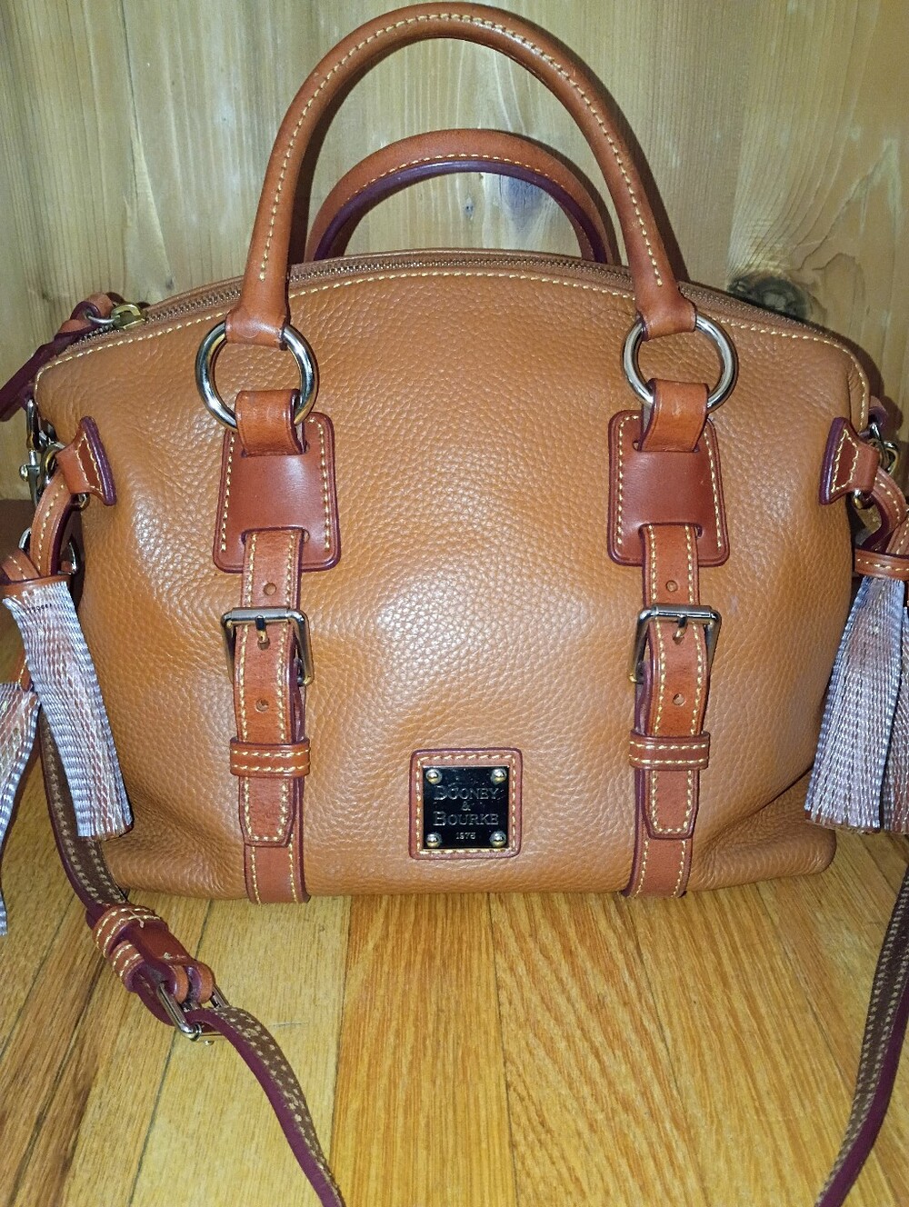 Dooney And Bourke Pebble Grain Bristol Satchel